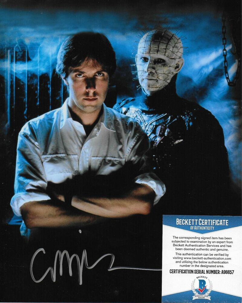 Clive Barker Hellraiser Original Autographed 8X10 Photo Poster painting w/Beckett