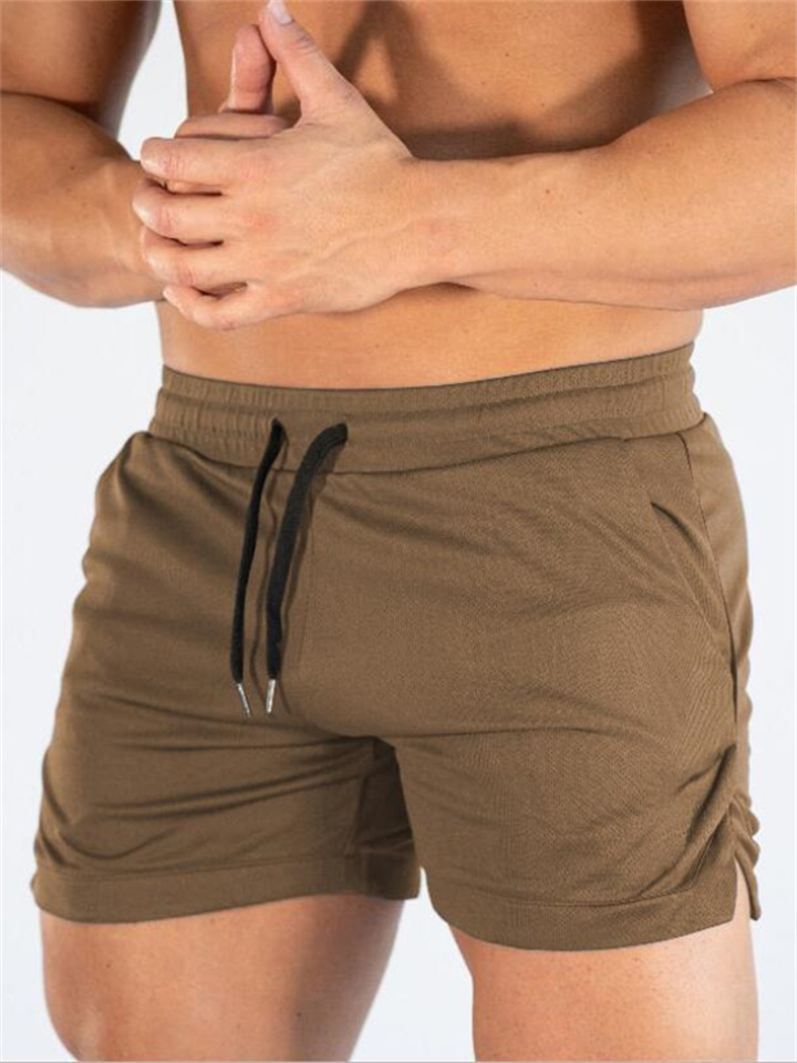 Sports Shorts Men's Fitness Pants Thin Section Casual Running Mesh Quick Dry Breathable Tight Training Pants