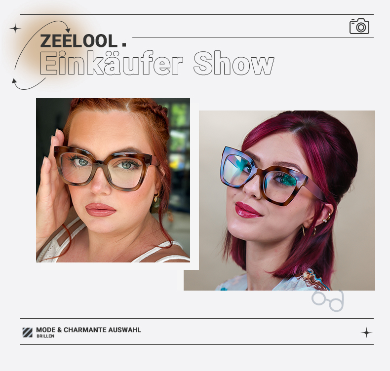 Malcolm Bernstein Quadratische Brille