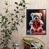 Diamond Painting -DIY Full Square Drill Heart Bear Letter Y