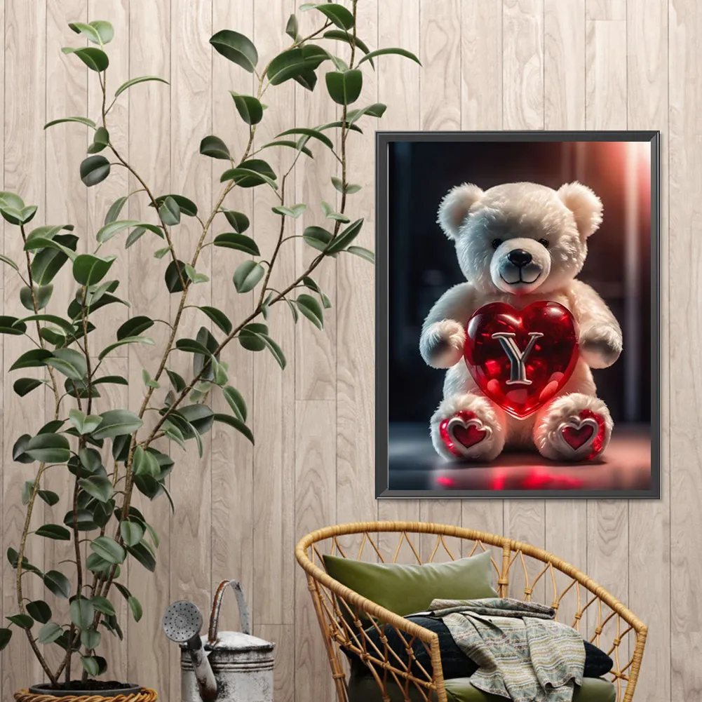Diamond Painting - Full Square Drill - Bear Love Y(Canvas|35*45cm)