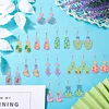 12 Pairs Plant Diamond Painting Earrings DIY Diamond Art Earrings for Adults