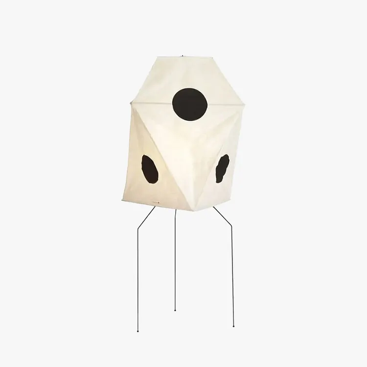 Ren&eacute;e Modern Funky Floor Lamp, Artificial Paper/Metal