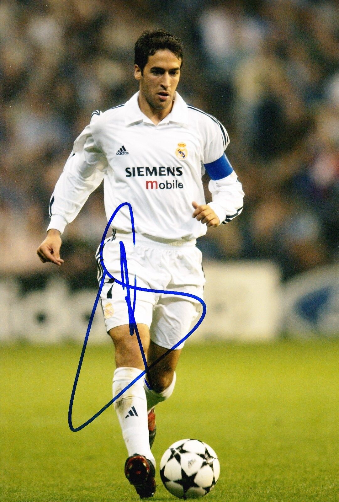 Raul Signed 12X8 Photo Poster painting Real Madrid Genuine Signature AFTAL COA (9143)