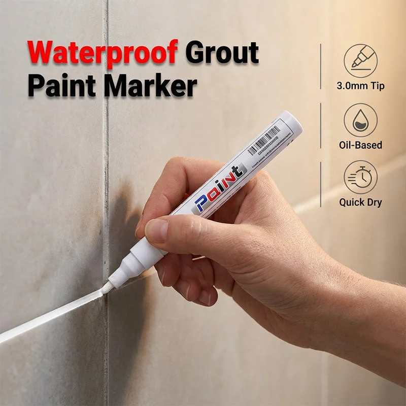 Waterproof grout paint marker