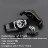 AMK TRX4 Brass Counterweight Black Coating Portal Axle Housing for 1/10 RC Crawler TRX6 TRX4 Upgrade Parts (6 in 1 Set)