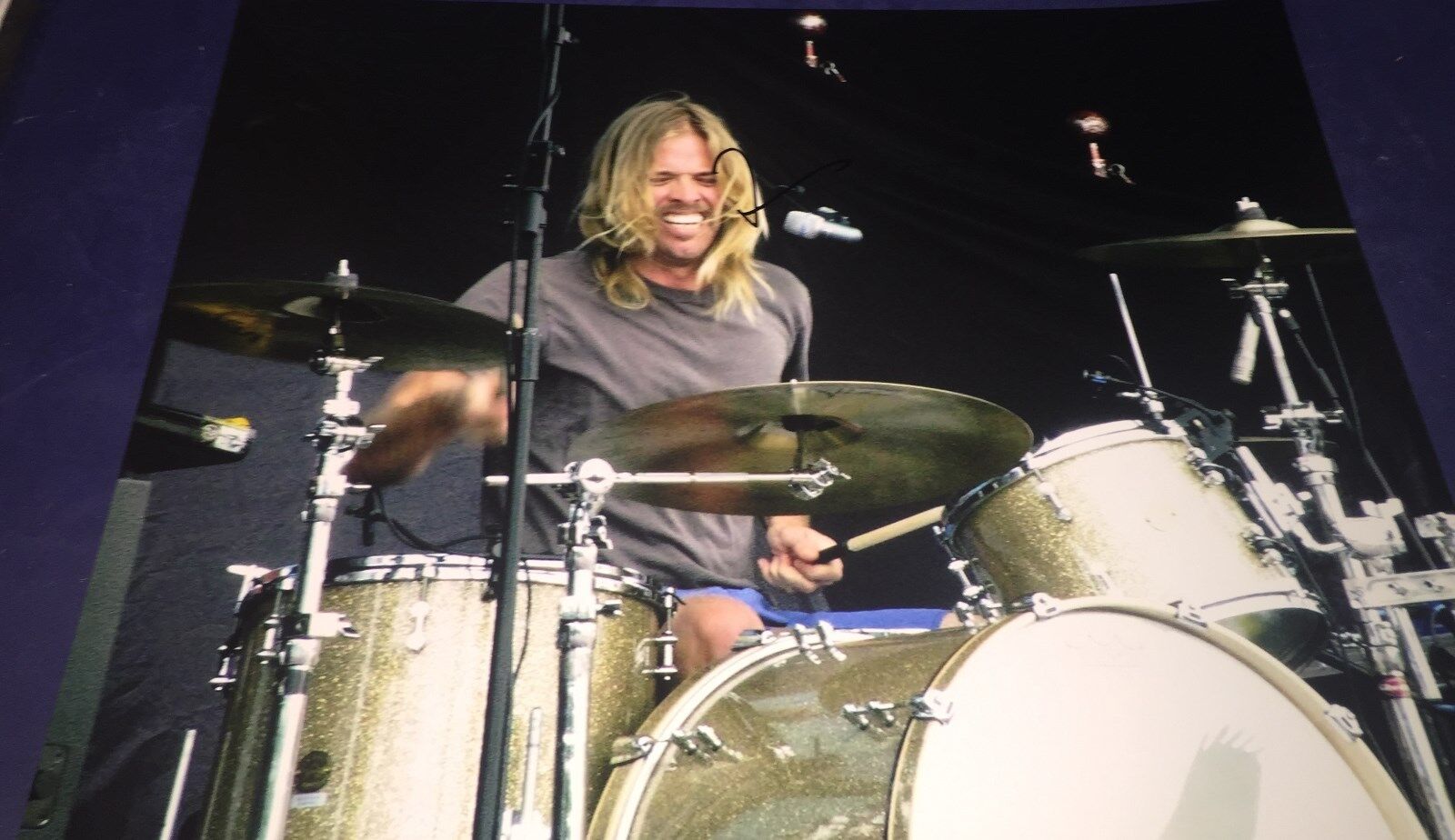 Foo Fighters Taylor Hawkins Signed 11x14 Photo Poster painting Autographed Drummer Proof COA