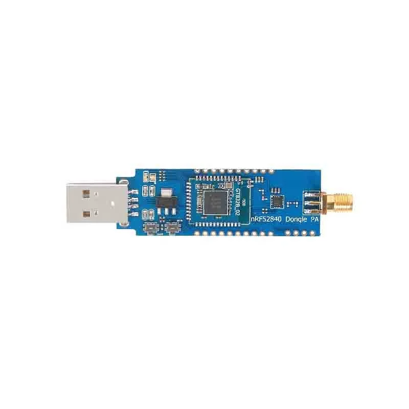 PA LNA High Power BLE 5 Dongle Gateway Repeater 52840 USB Dongle with External Antenna Interface NRF52840 USB DONGLE