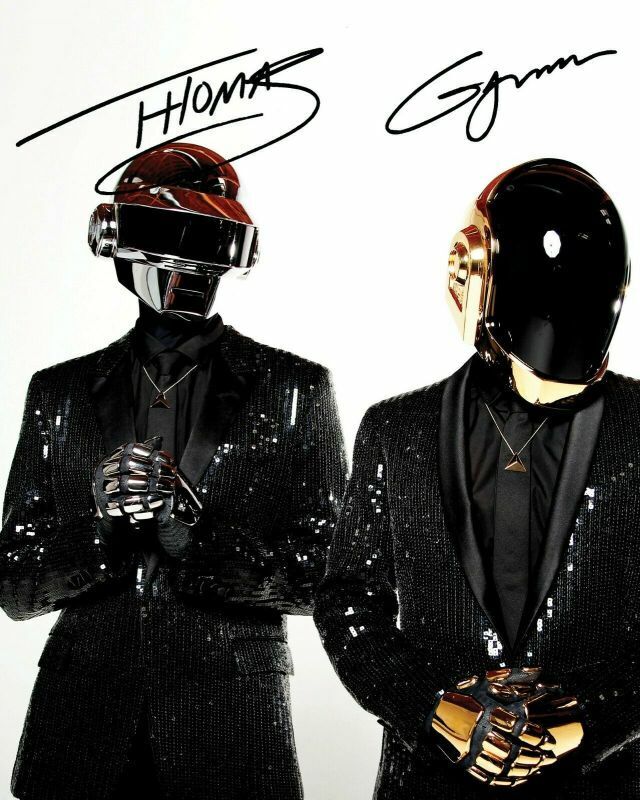 Daft Punk Autograph Signed Photo Poster painting Print