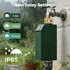 Tuyas WiFi Water Timer Smart Valve Controller Brass Inlet & Outlet Automatic Garden Irrigation Machine APP Voice Control Intelligent Sprinkler Timer for Home Garden Planter