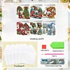 (US Only)6PCS DIY Xmas Gnome Diamond Art Greeting Cards Congratulations Cards & Gifts