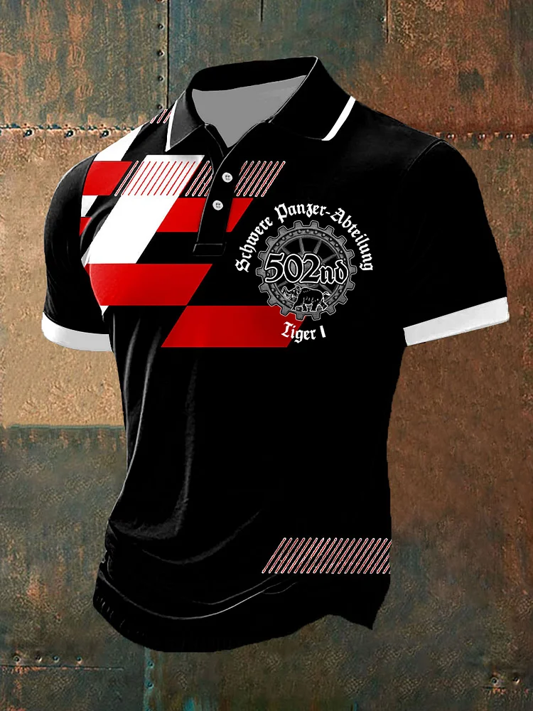 Herren 502. schweres Panzer bataillon Deutscher Panzer WWII T-Shirt