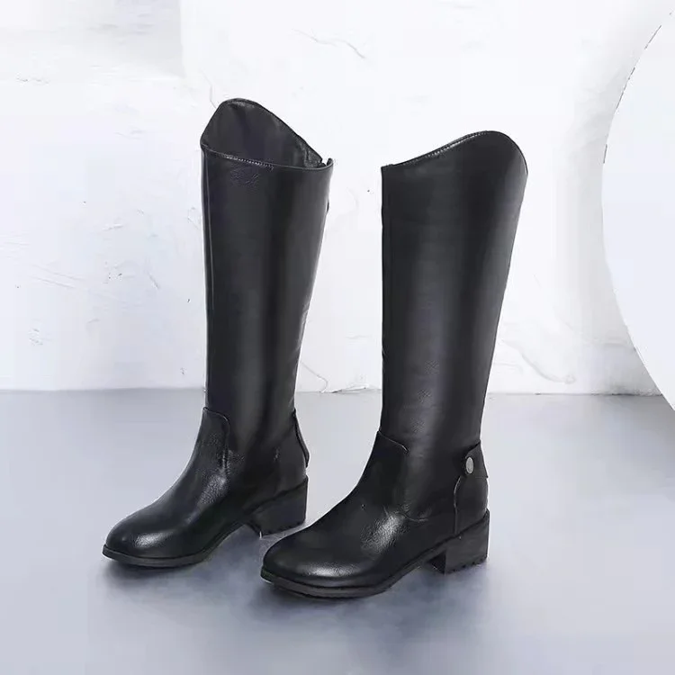 Women's Leather Tall Casual Boots