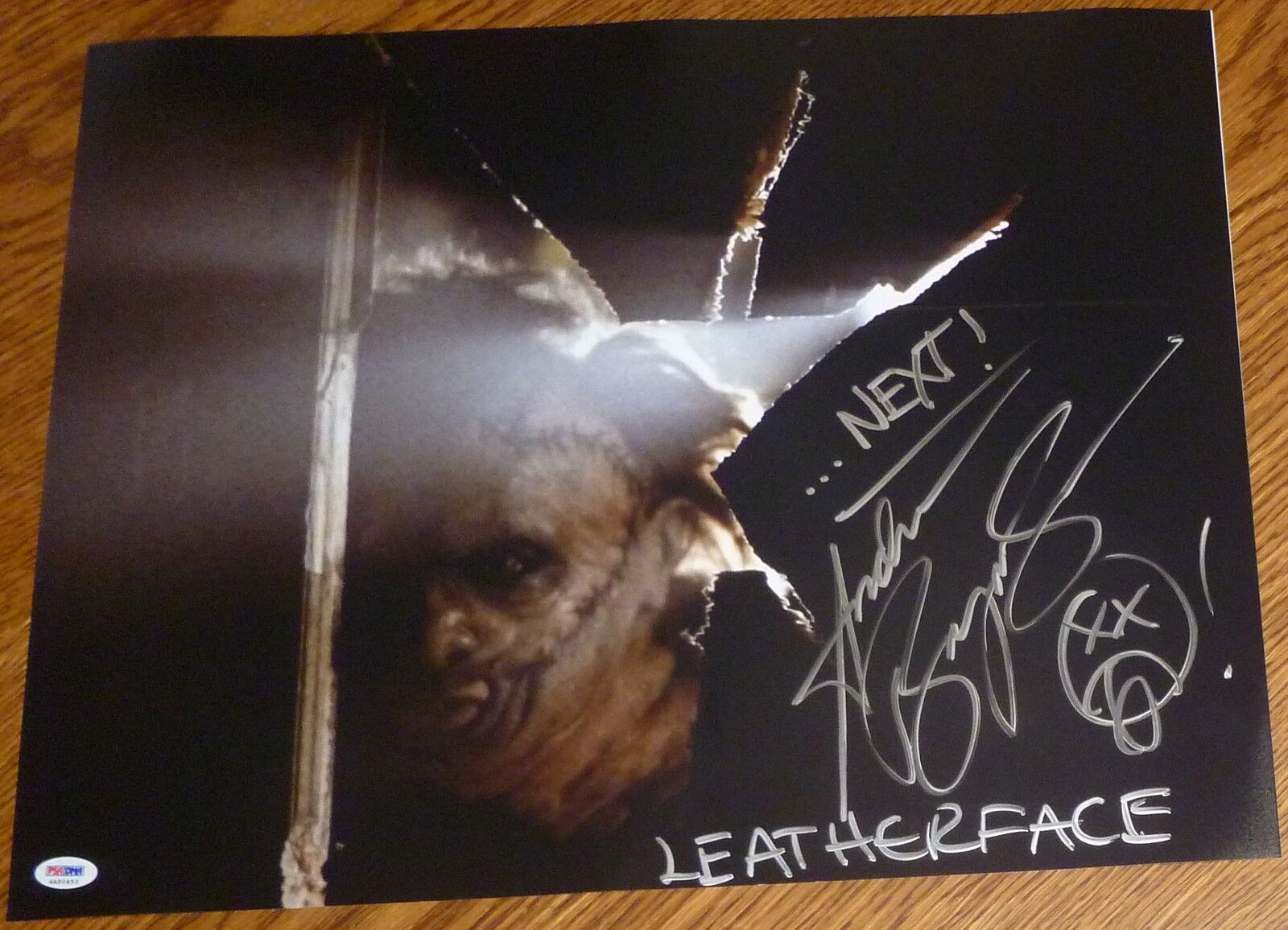 Andrew Bryniarski Signed Texas Chainsaw Massacre 16x20 Photo Poster painting PSA/DNA COA Auto 2