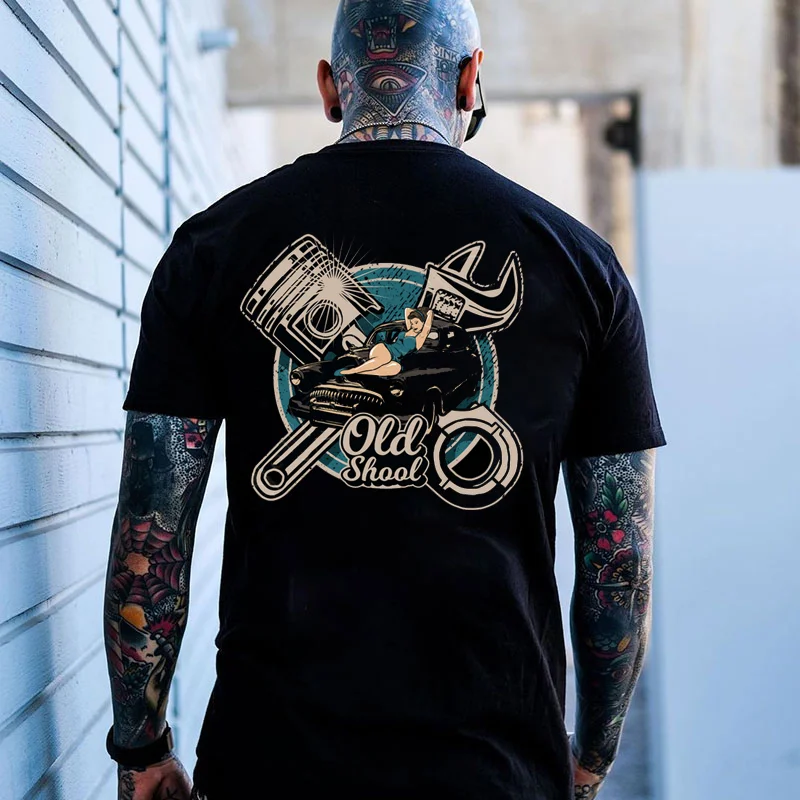 OLD SCHOOL SEX LADY Print Men's T-shirt