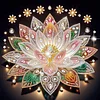 White Lotus speziell geformte 5D-DIY-Teilbohrer-Diamant-Kunstkit-Dekoration 30x30cm