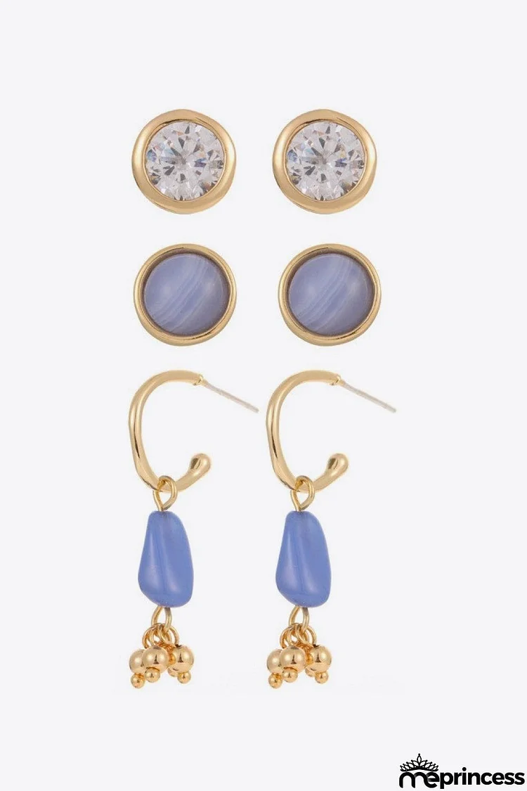 Stone Drop Earrings