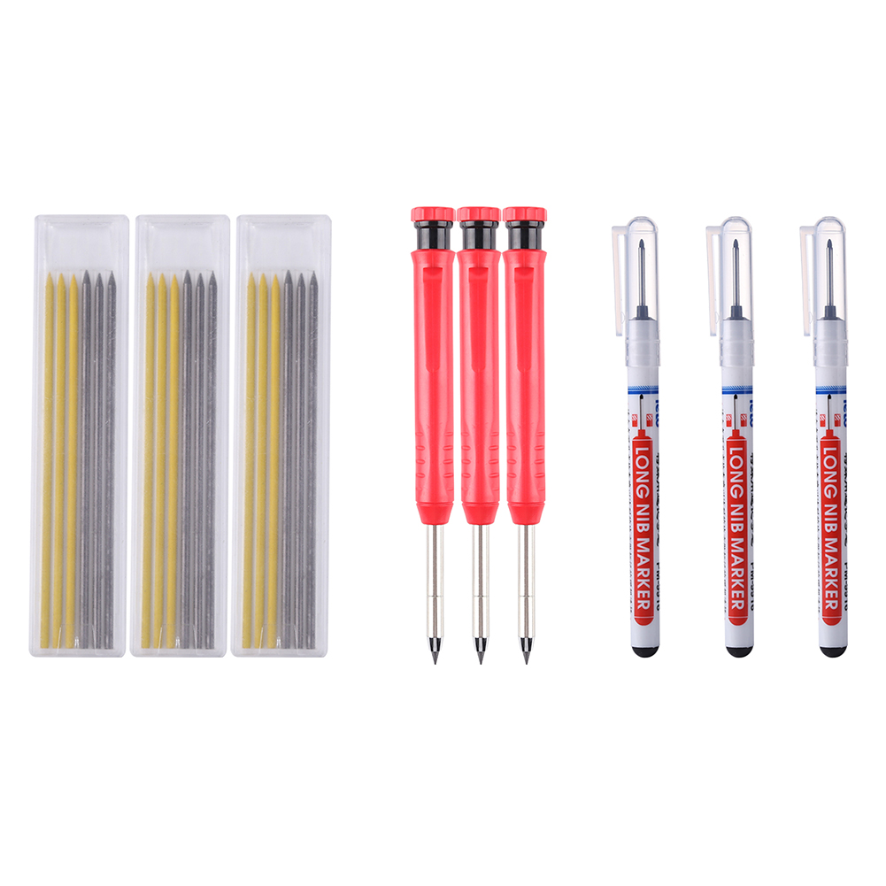 

Carpenter Woodworking Pencils with Refills Markers Set Drawing Marking Tool, 501 Original
