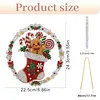 Christmas Ornament Diamond Painting Kit Stocking Gingerbread 9.45x9.45in