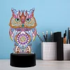 5D DIY Diamond Painting 7 Color Night Light Lamp Home Decoration Ornament Gift Kit(Owl)