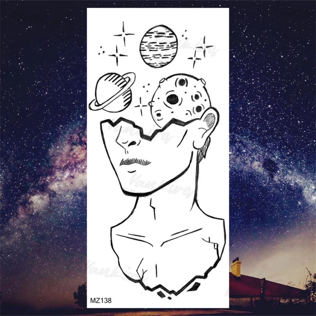 Sdrawing Lion Knight Temporary Tattoos For Men Adults Realistic Tiger Skeleton Fake Tattoo Sticker Arm Water Transfer Tatoos 3D