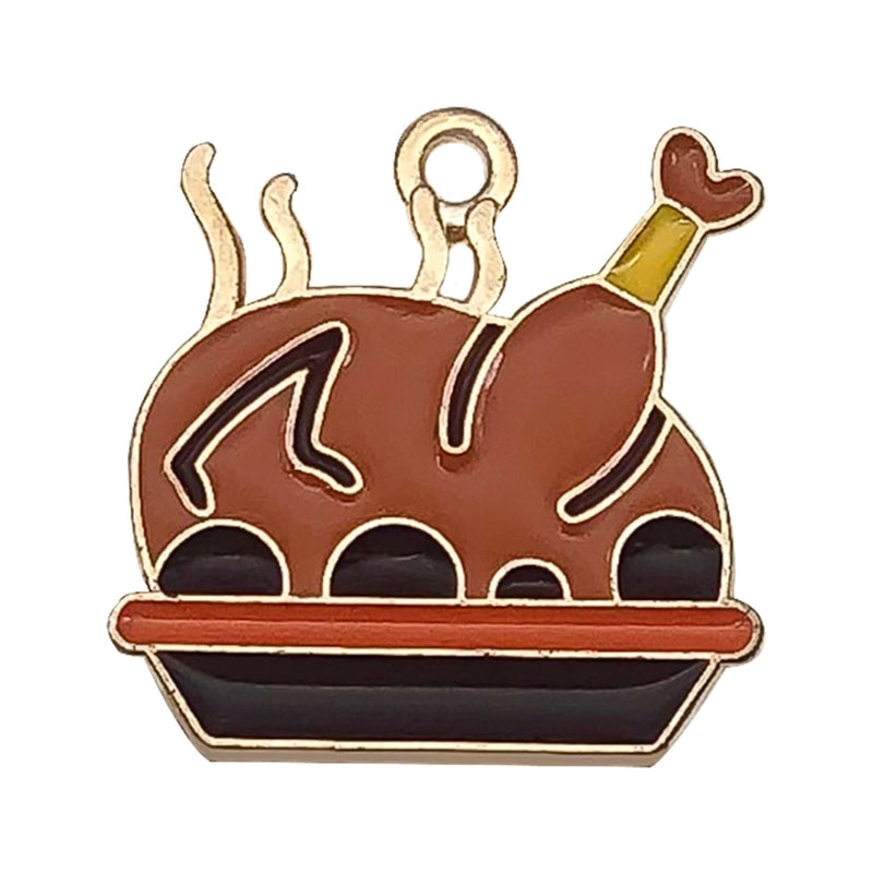 20 PCS/Package 19x18mm 19x22mm 23x14mm Alloy Animal Pumpkin Mushroom Pendant Jewelry Accessories