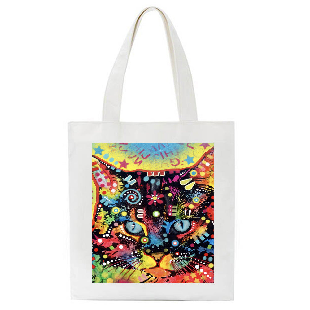 Color Cat 35*38CM(Canvas) Handbag gbfke