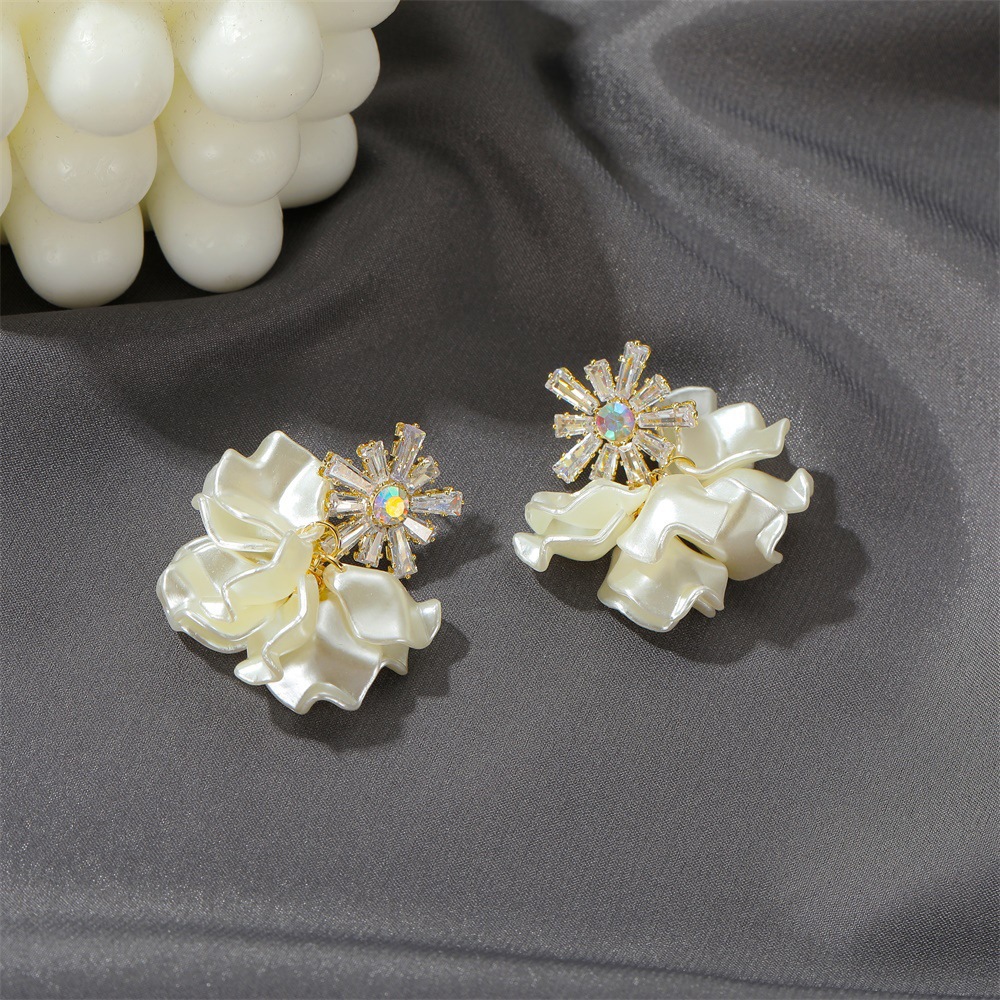 Sunflower Zirconia Earrings