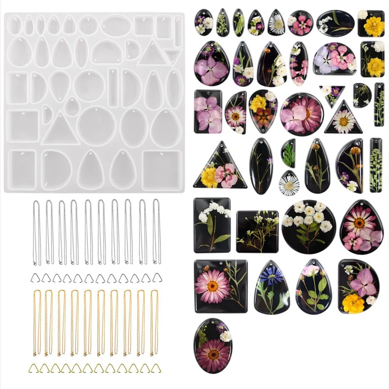 Time Gemstone Series Necklace Silicone Resin Mold