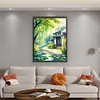 Willow Cottage-14CT Stamped Cross Stitch 45*60cm/17.72*23.62in (Big Size) tapestrymarket