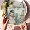 6PCS DIY Diamond Art Greeting Cards Winter Theme Congratulations Cards & Gifts