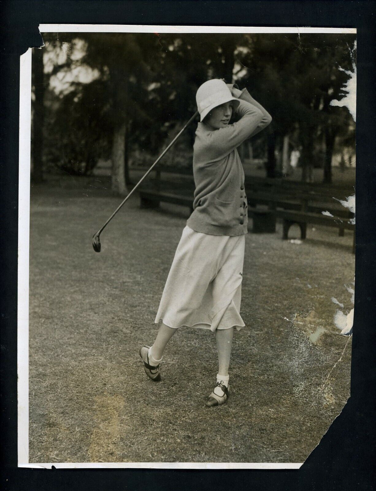 Diana Fishwick 1931 Florida Women's Golf Championship Press Photo Poster painting Palm Beach