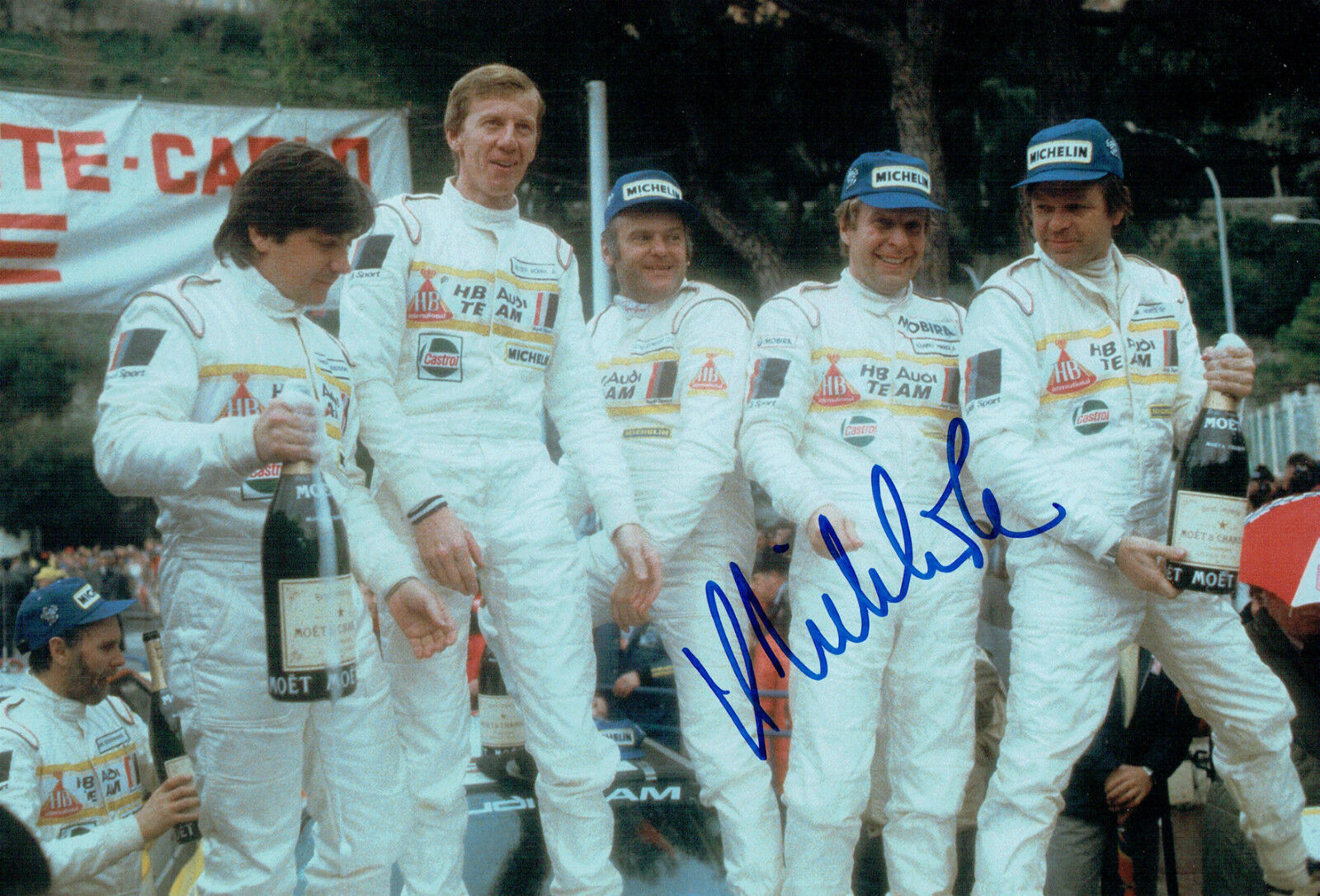 Hannu MIKKOLA SIGNED AUTOGRAPH 12x8 Photo Poster painting AFTAL COA Monte Carlo Rally Winner