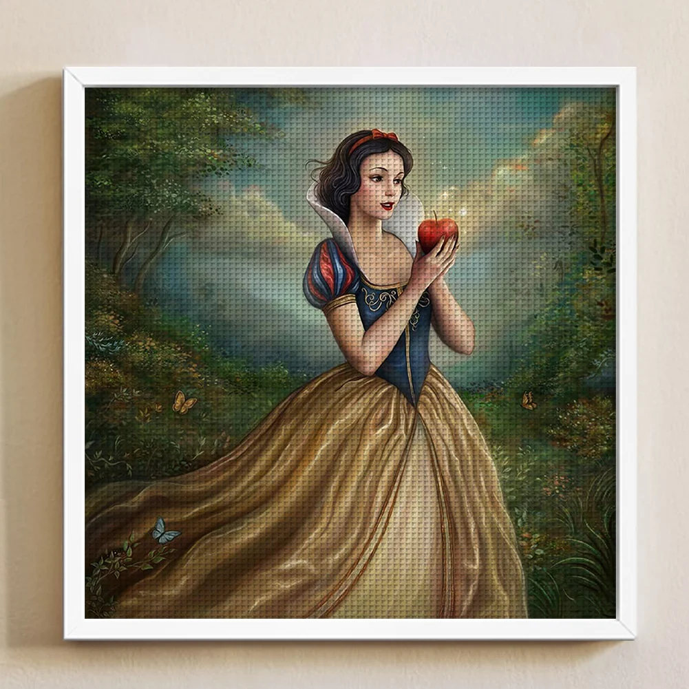 11CT Full Stamped Cross Stitch - Snow White(Canvas|40*40CM)