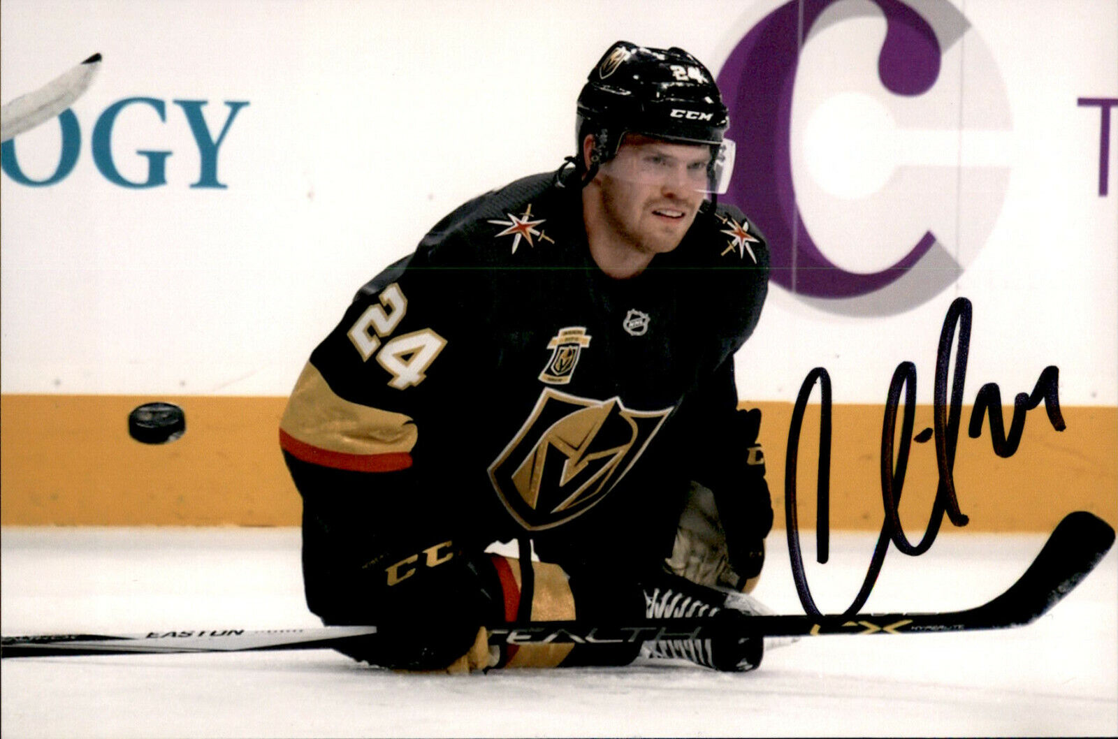 Oscar Lindberg SIGNED 4x6 Photo Poster painting GOLDEN VEGAS KNIGHTS #4