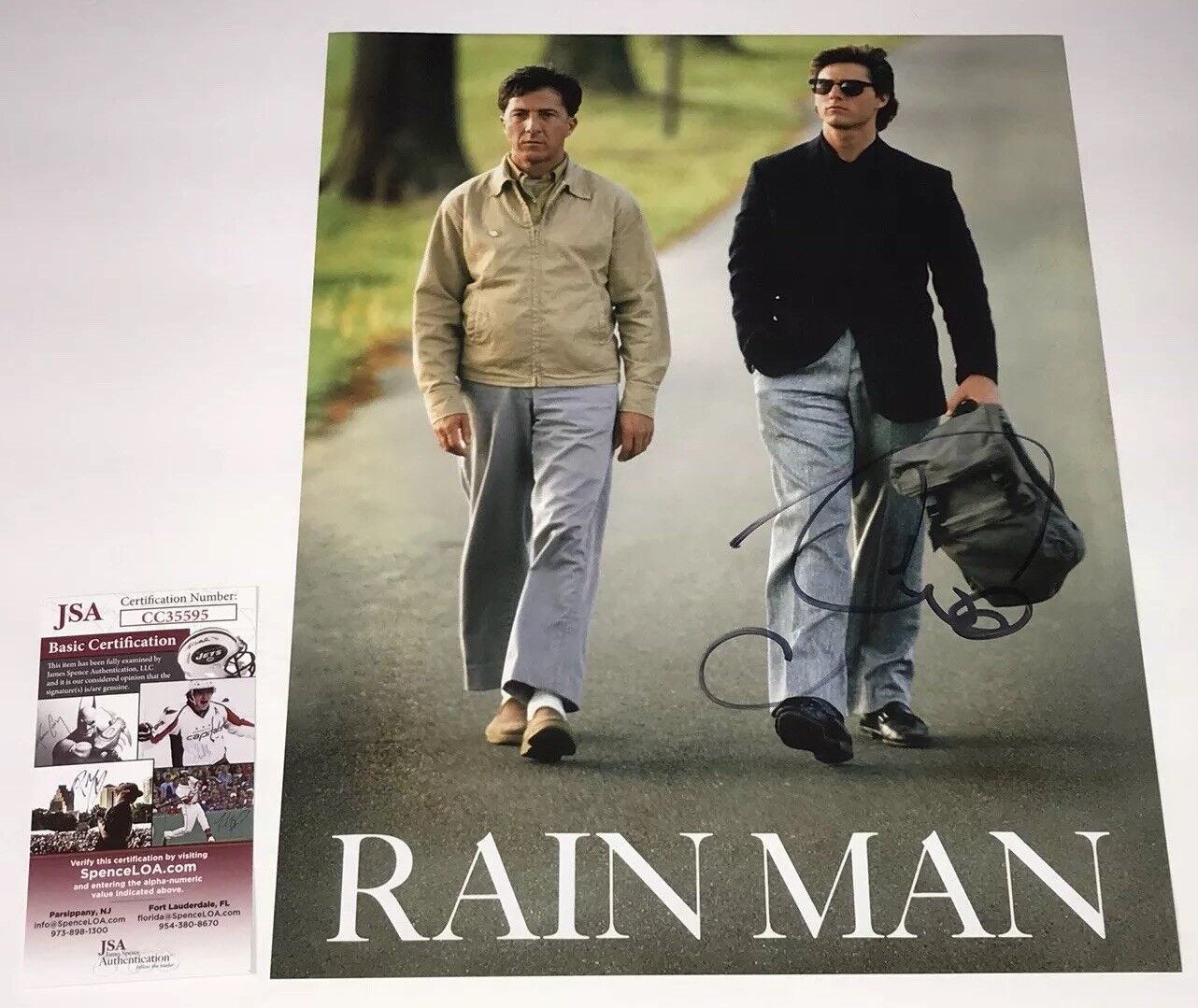 TOM CRUISE Signed 11X14 Rain Man IN PERSON Autograph Top Gun JSA COA