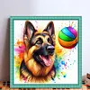 German Shepherd Playing Ball-11CT Stamped Cross Stitch 40*40cm/15.75*15.75in