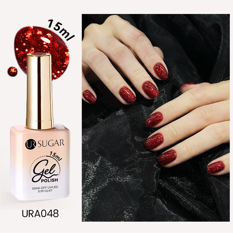 Needmkt UR SUGAR 15ml Champagne Water Light Cat Magnetic Gel Nail Polish Vernis Semi Permanent Soak Off Crystal Gel Polish For Nails