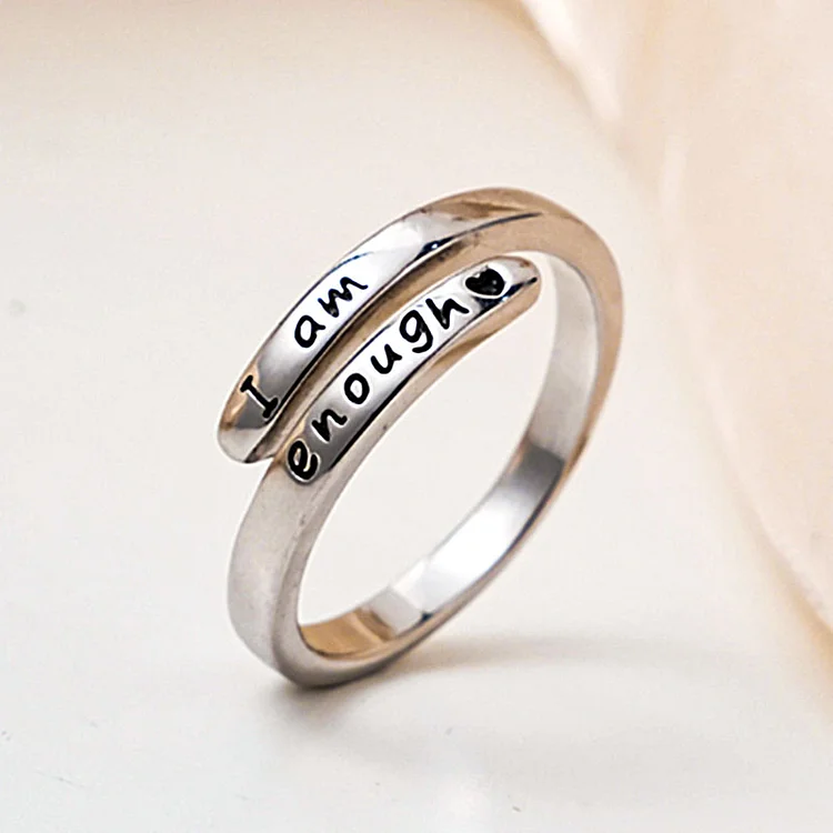 I Am Enough Adjustable Ring