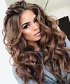 Hot Dark Brown Wig Wavy Lace Front Wig