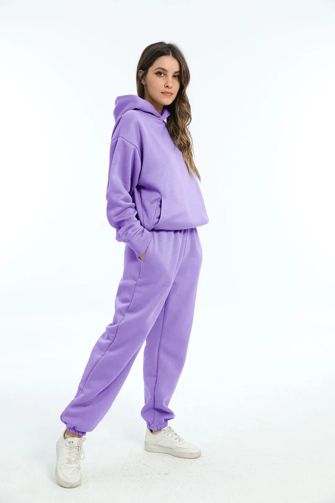 Nigikala Nigikala And Winter Women's Casual Fashion Thick Long-Sleeved Trousers Two Sets