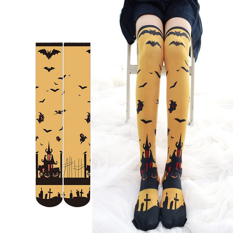Halloween Little Bats Socks weebmemes