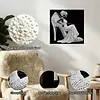 (25x25cm)DIY Lady Framed Handmade Pearl Painting Art Craft Kit Living Home Decor