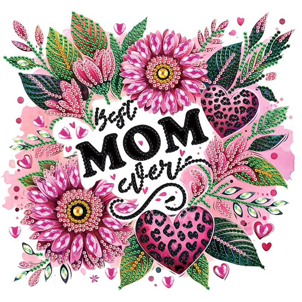 Mother'S Day 30*30cm(canvas) special shaped drill diamond painting