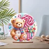 DIY Bear Diamond Painting Acrylic Single Side Desktop Decor