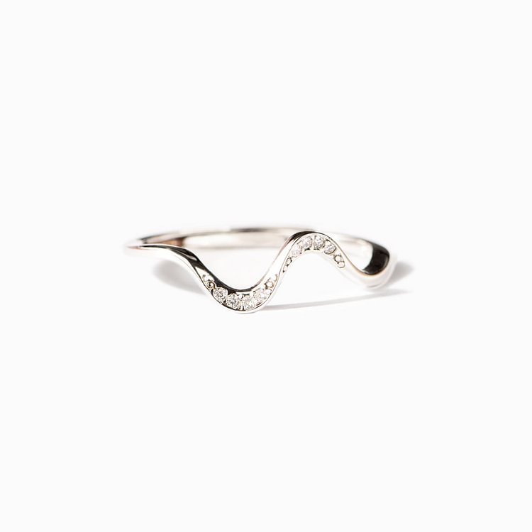 To My Daughter Highs And Lows Minimalist Wave Ring