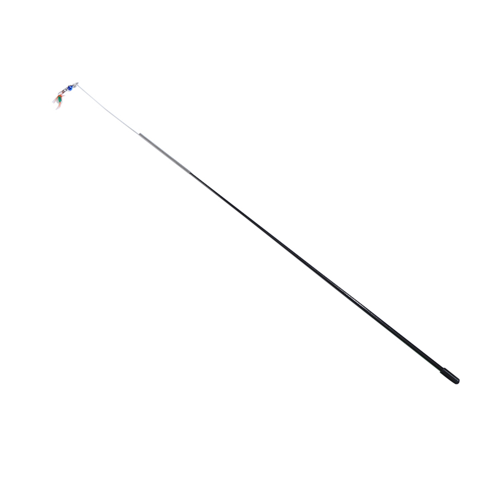 

Long Handle Funny Cat Stick Small Flying Insect Removable Spring Tease Rod, Green, 501 Original