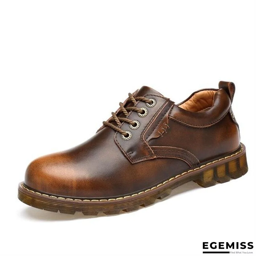 Men Leather Casual Shoes Work Safety Boots Designer Men Flats Men Work & Safety Shoes | EGEMISS