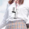 Foldable Handheld Cooling Fan 100 Wind Speeds Handheld Portable Turbo Fan 4000mAh Battery W/ Digital Display for Beach Vacation Cooking Office Travel Camping