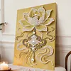 Lotus-DIY-Perlenmalsets mit Rahmen 30x40 cm Perlengem&auml;lde Bildkunst Basteln f&uuml;r Erwachsene Anf&auml;ngergeschenk Wanddekoration f&uuml;r Wohnw&auml;nde